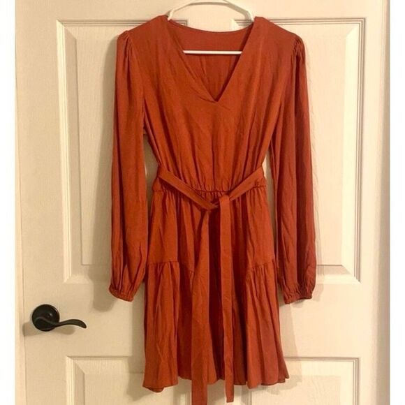 EUC SHEIN Rust Mini Dress - Picture 1 of 5